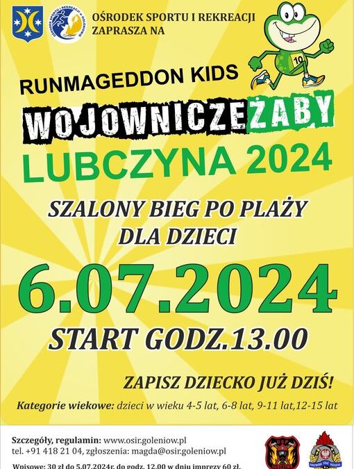 Runmageddon Kids – Wojownicze Żaby 2024 w Lubczynie