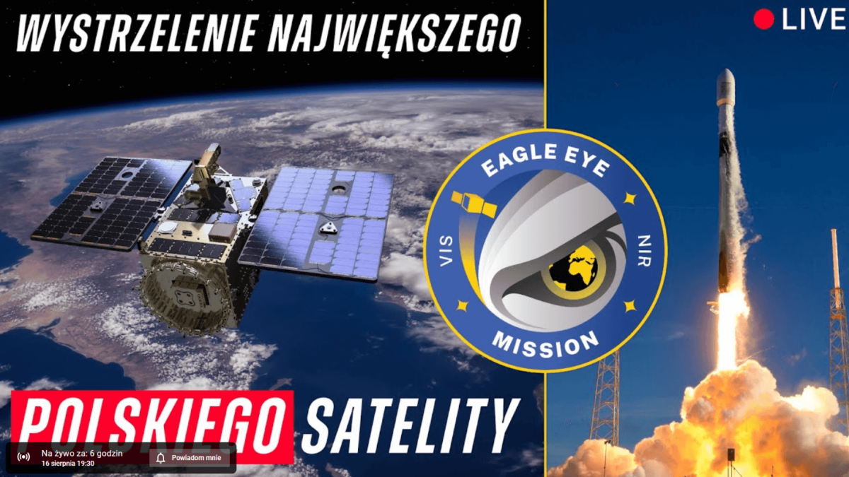 Historyczny start polskiego satelity EagleEye