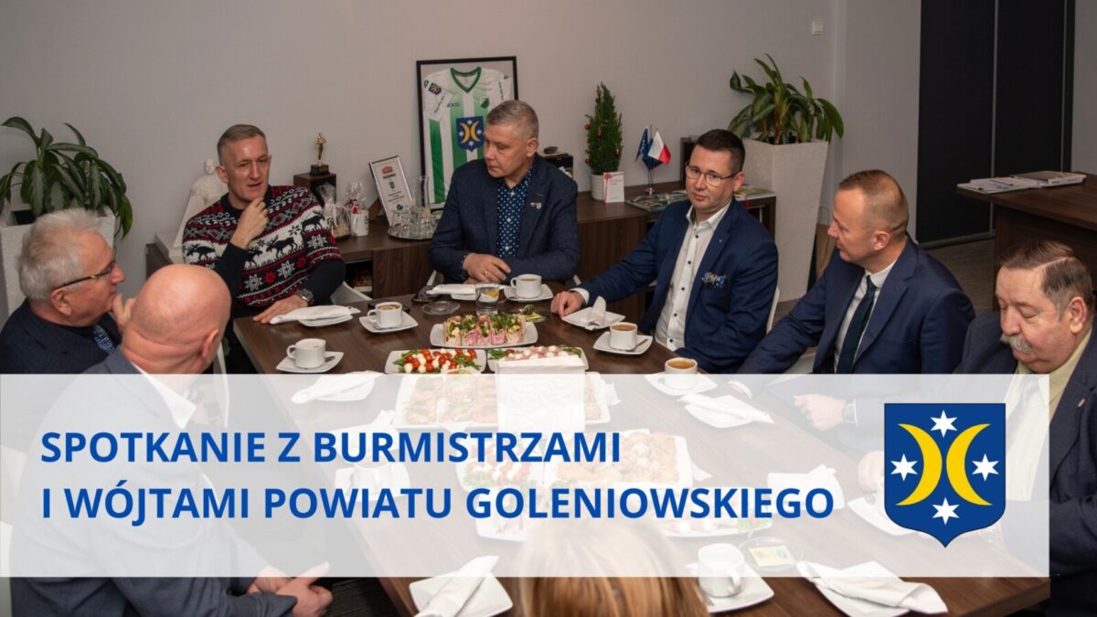 Włodarze gmin powiatu goleniowskiego spotkali się w Goleniowie. Na stole ważne inwestycje