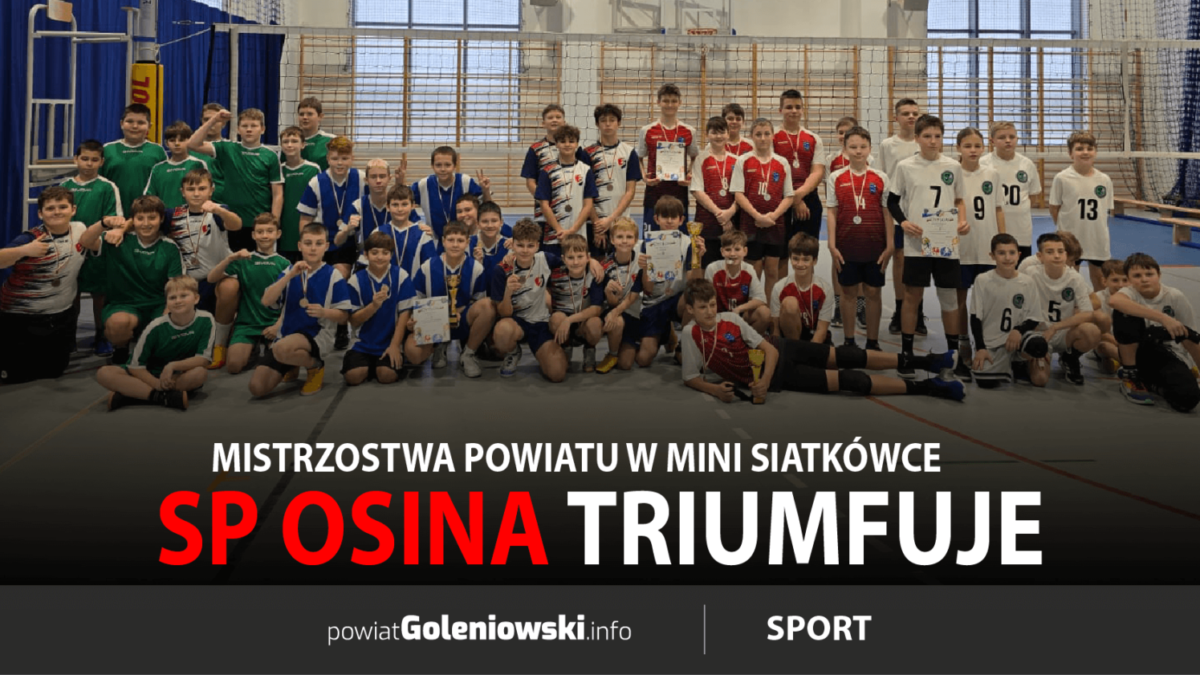 SP Osina triumfuje w Mistrzostwach Powiatu w mini siatkówce