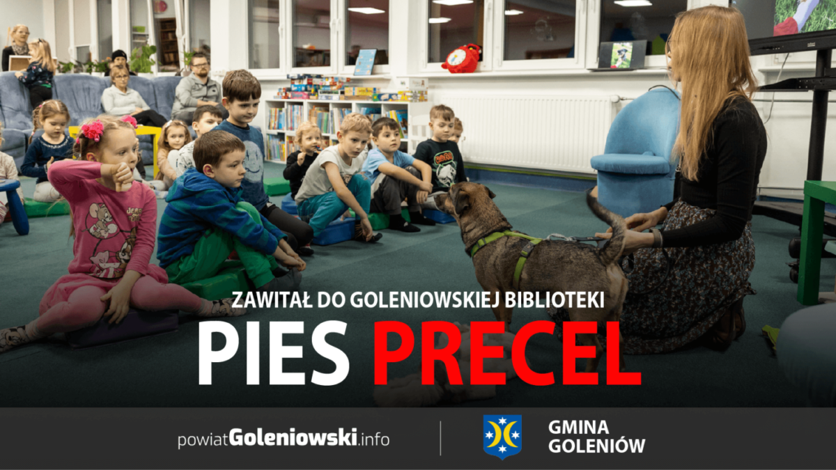 Pies Precel zawitał do goleniowskiej biblioteki