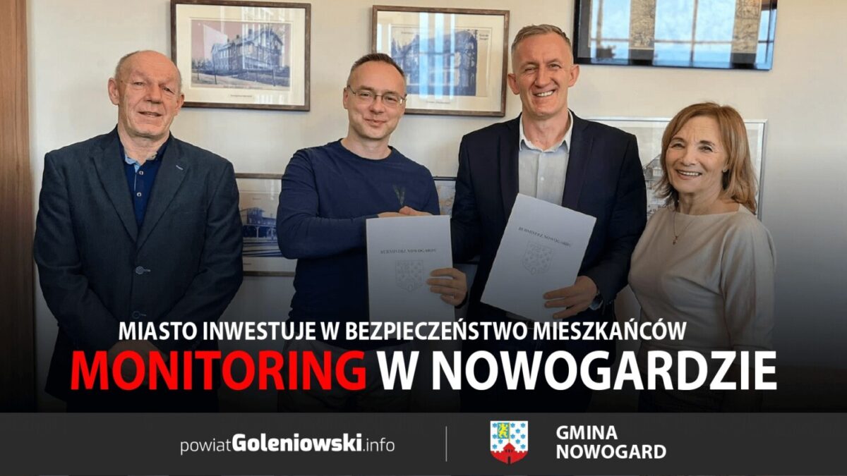 Monitoring w Nowogardzie – miasto inwestuje w bezpieczeństwo mieszkańców