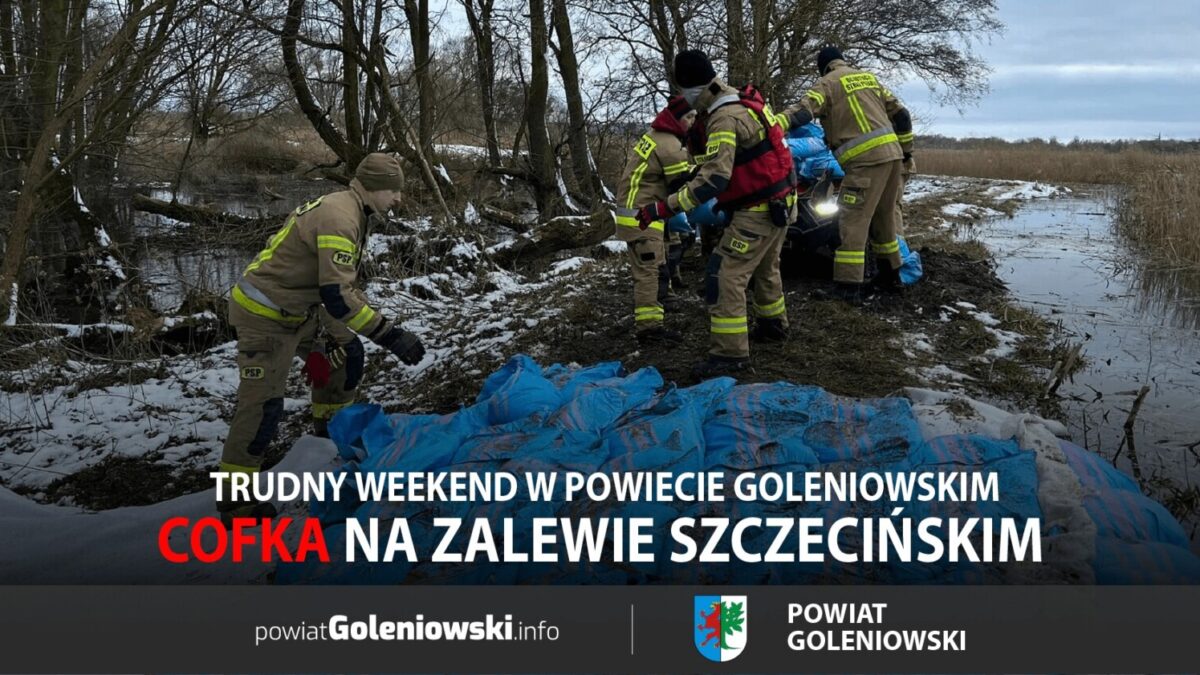 Trudny weekend w powiecie goleniowskim. Cofka na Zalewie Szczecińskim dała się we znaki