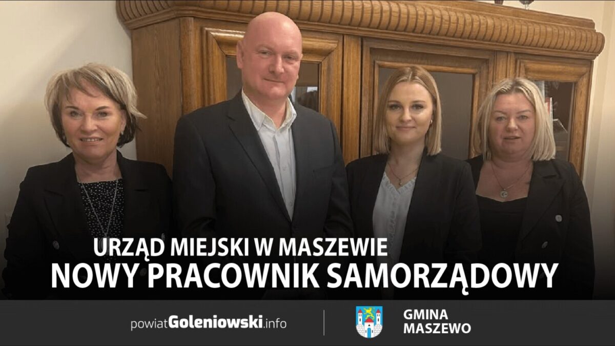 Nowy pracownik samorządowy w Urzędzie Miejskim w Maszewie