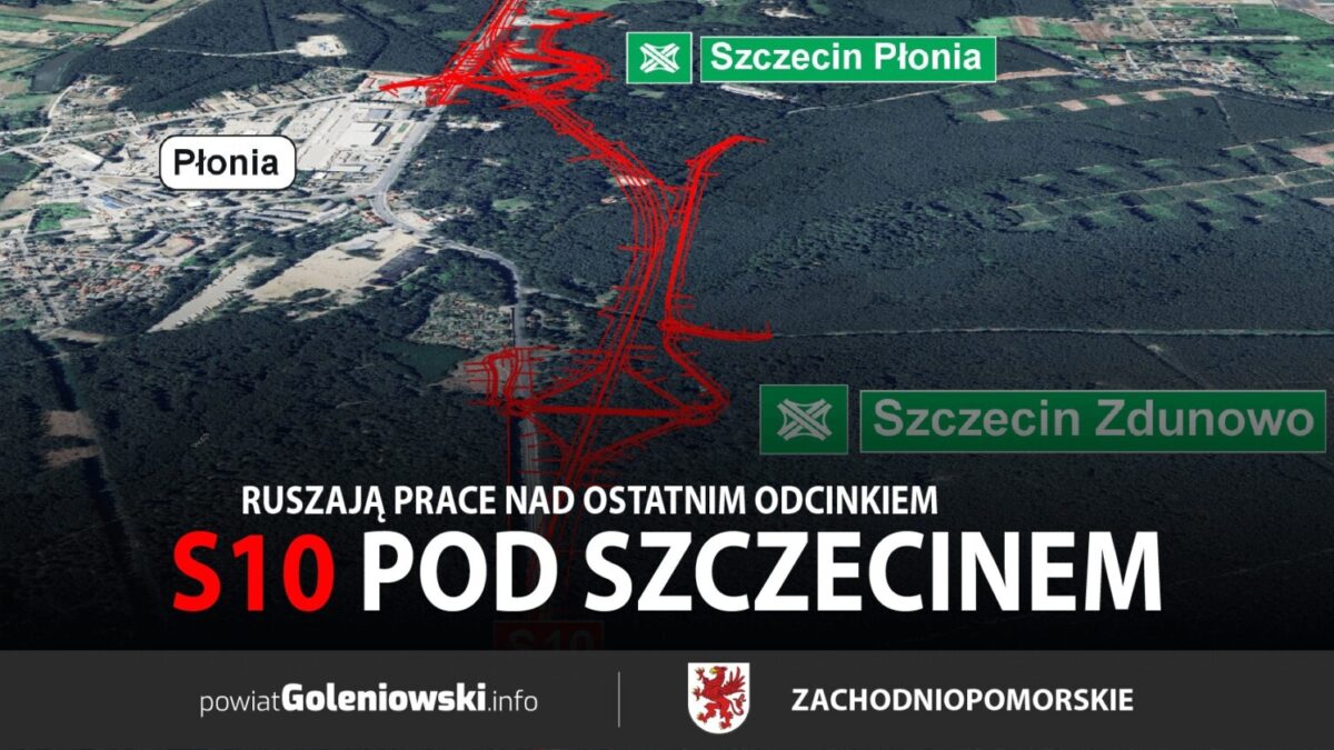 Ruszają prace nad ostatnim odcinkiem S10 pod Szczecinem