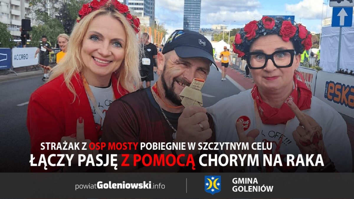 Strażak z OSP Mosty pobiegnie w szczytnym celu. Łączy pasję z pomocą chorym na raka