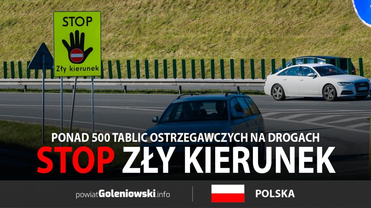 GDDKiA walczy z jazdą pod prąd – ponad 500 tablic ostrzegawczych na drogach szybkiego ruchu