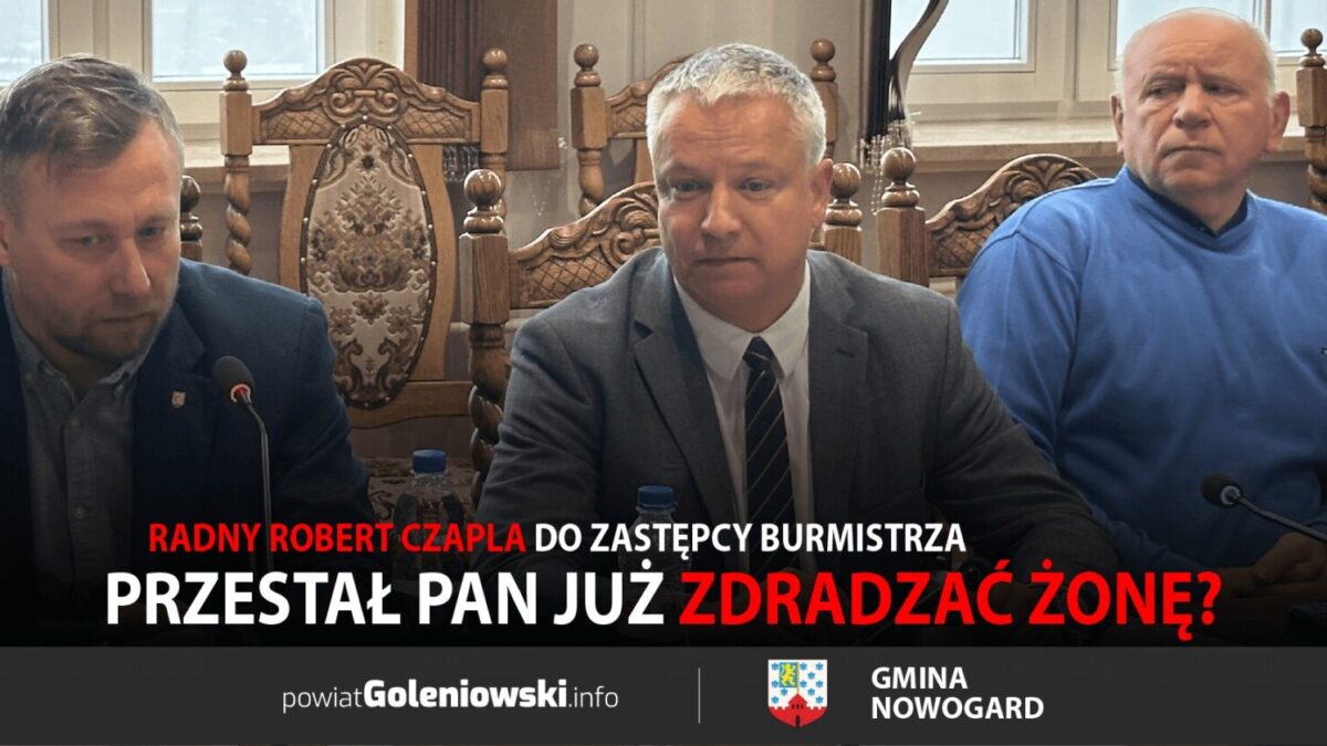 Przestał Pan już zdradzać swoją żonę?