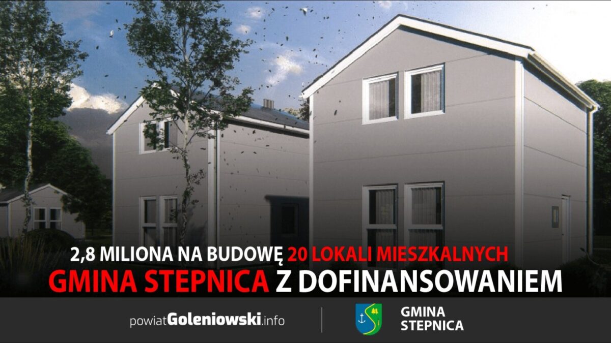 Gmina Stepnica z dofinansowaniem na budowę mieszkań w Żarnówku