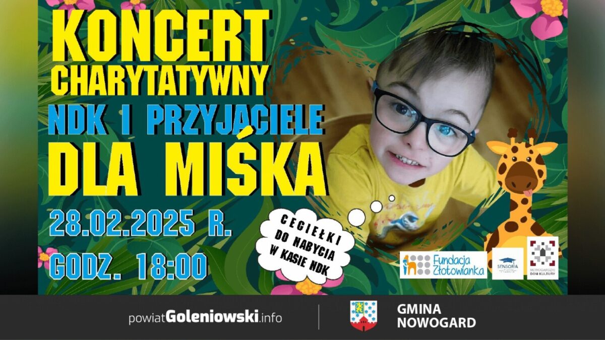 Koncert charytatywny w Nowogardzie – NDK i przyjaciele wspierają 9-letniego Michała