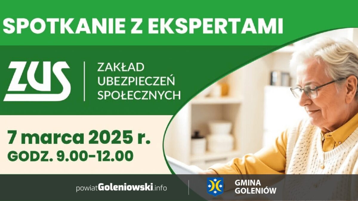 Eksperci ZUS odpowiedzą na pytania o rentę wdowią w Goleniowie