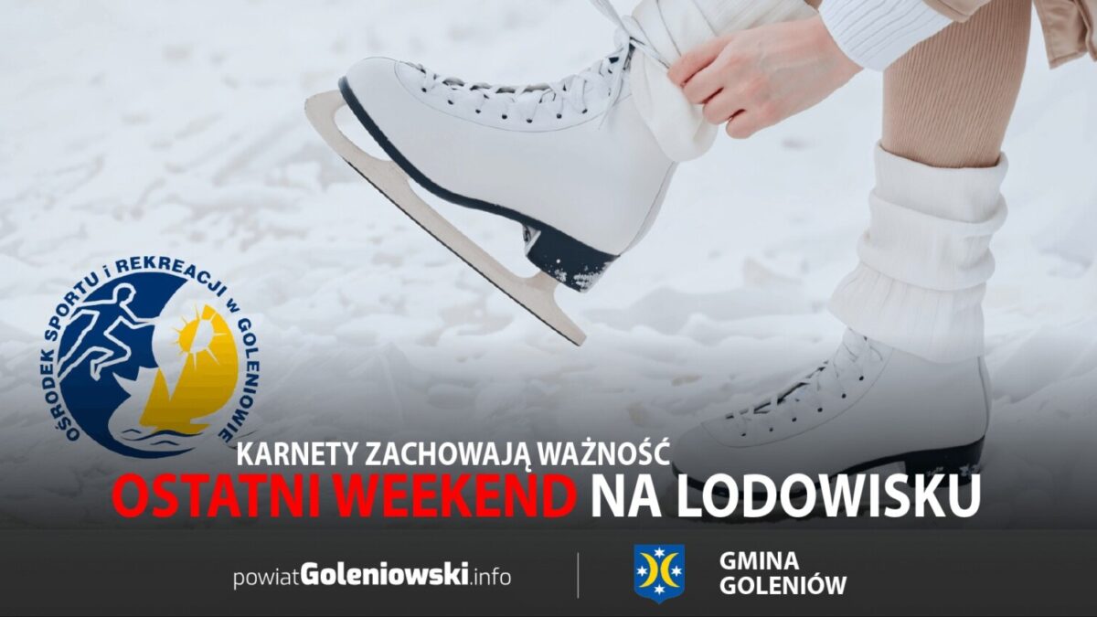 Ostatni weekend na lodowisku w Goleniowie. Karnety zachowają ważność