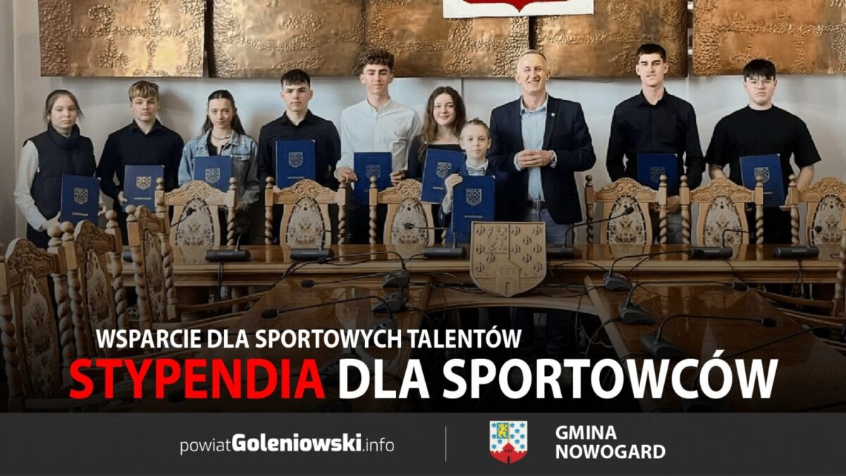 Burmistrz Nowogardu przyznał stypendia dla utalentowanych sportowców