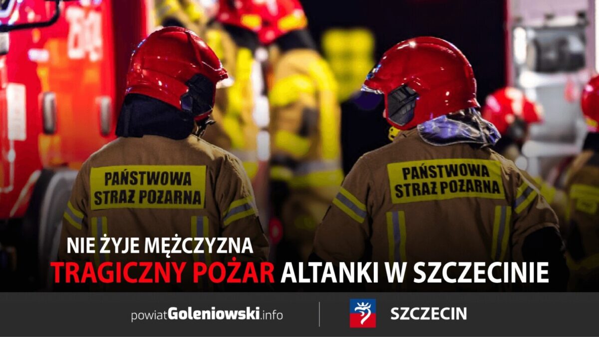 Tragiczny pożar altanki na ogródkach działkowych w Szczecinie. Nie żyje mężczyzna