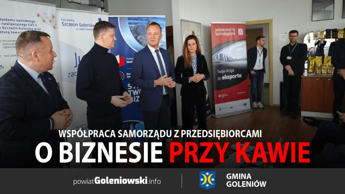 Spotkanie „O biznesie przy kawie na lotnisku Szczecin Goleniów” – nowe perspektywy współpracy