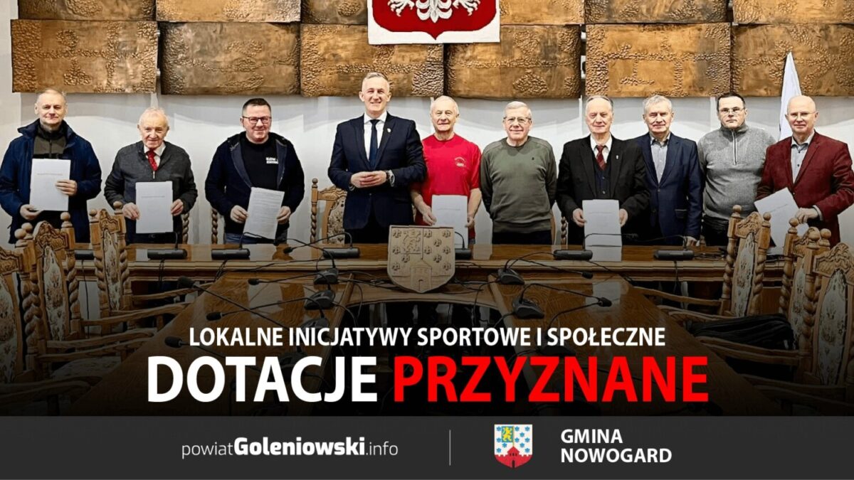 Dotacje przyznane na lokalne inicjatywy sportowe i społeczne w Nowogardzie