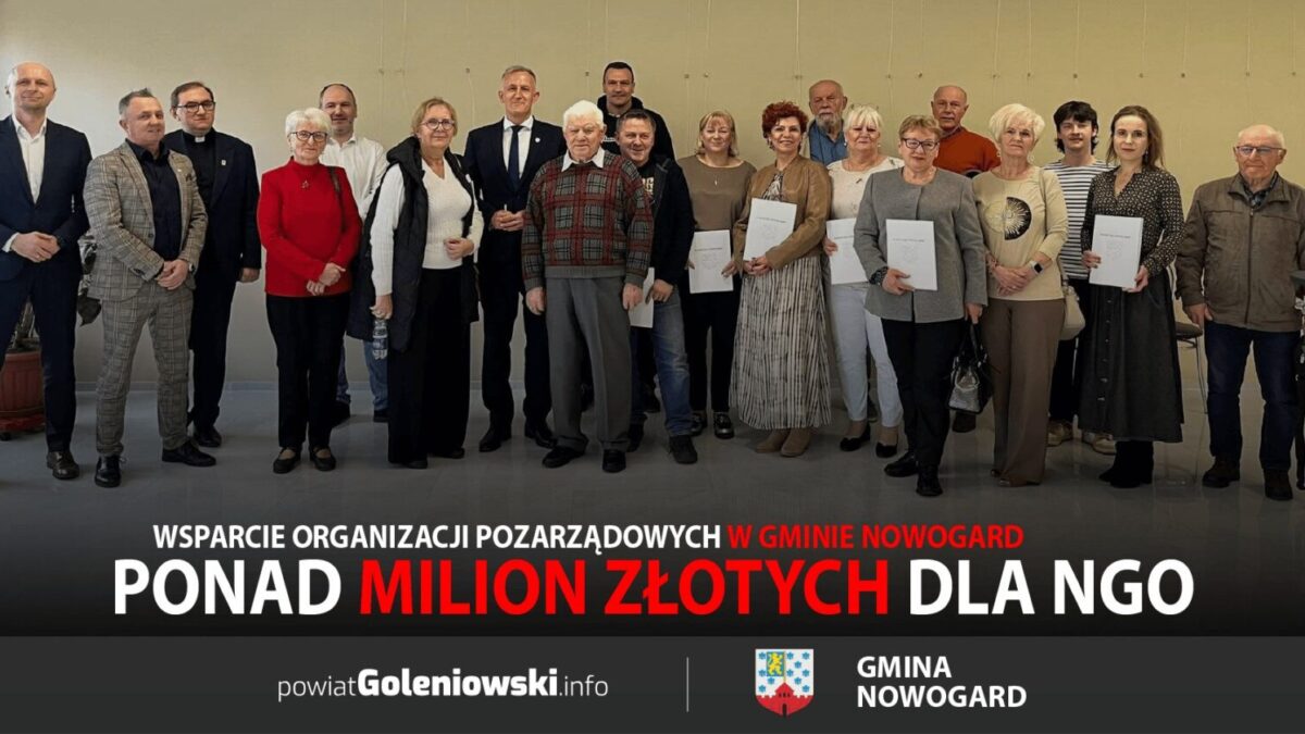 Ponad milion złotych na wsparcie organizacji pozarządowych w Gminie Nowogard
