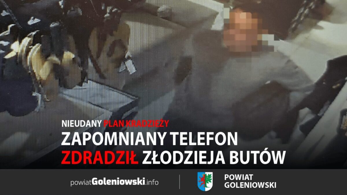 Zapomniany telefon zdradził złodzieja butów