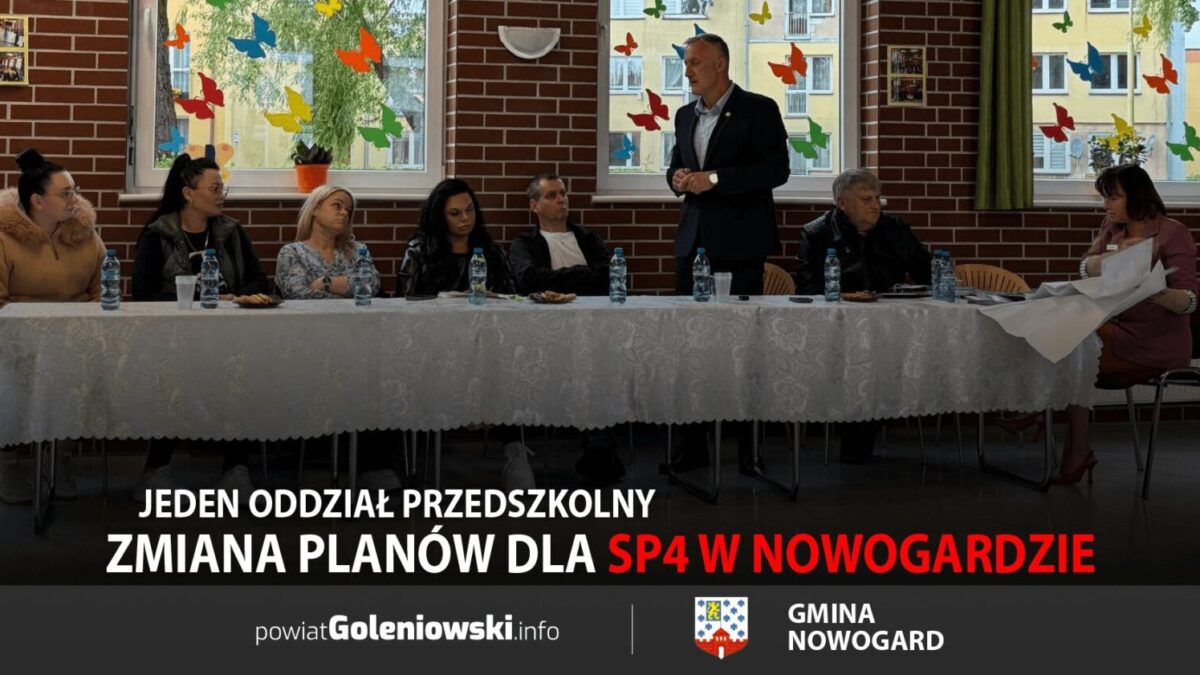 Zmiana planów dla SP4 w Nowogardzie: zamiast sześciu powstanie tylko jeden oddział przedszkolny