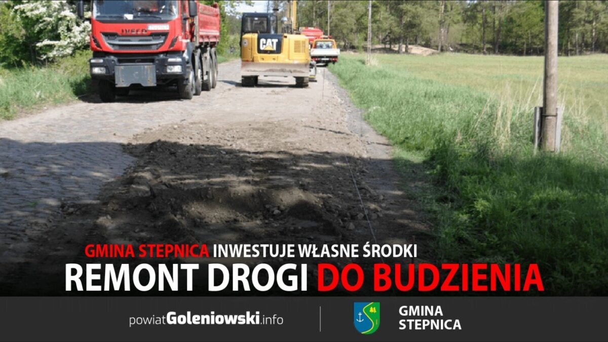 Kolejny etap remontu drogi do Budzienia. Gmina Stepnica inwestuje własne środki