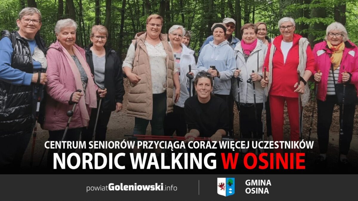 Nordic walking w Osinie przyciąga coraz więcej uczestników