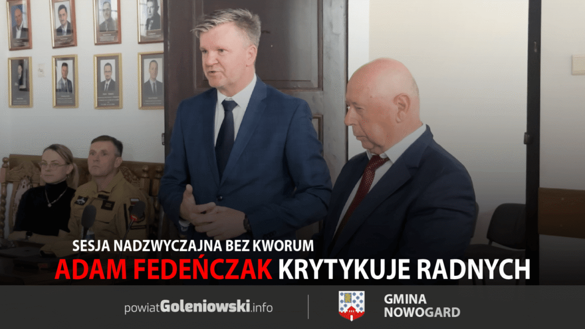 Konflikt w nowogardzkim samorządzie – sesja nadzwyczajna bez kworum