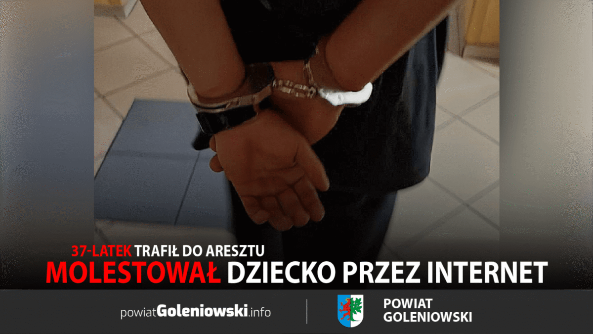 Molestował dziecko przez internet. 37-latek trafił do aresztu