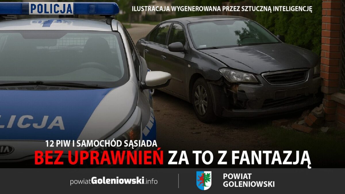 12 piw i plan gotowy – bez uprawnień, za to z fantazją i samochodem sąsiada