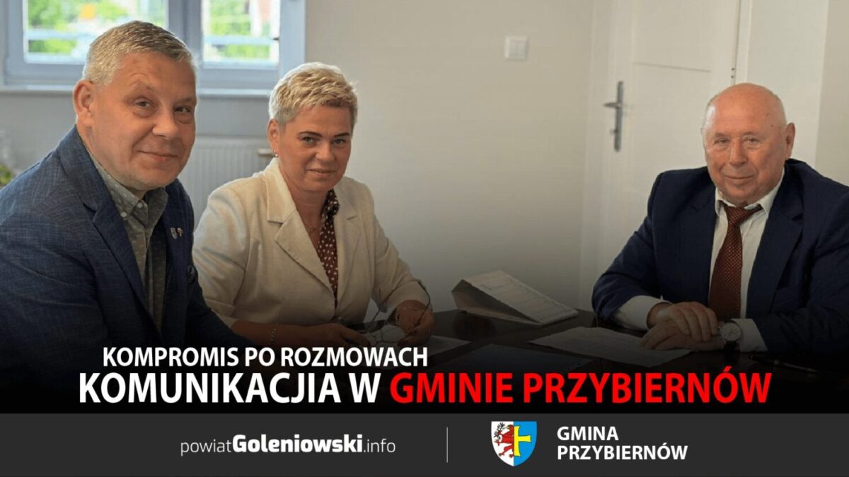 Negocjacje w sprawie komunikacji w gminie Przybiernów zakończone sukcesem