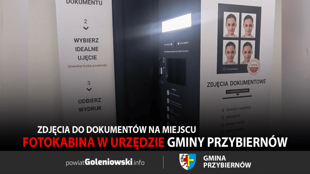 Fotokabina w Urzędzie Gminy Przybiernów – zdjęcia do dokumentów na miejscu