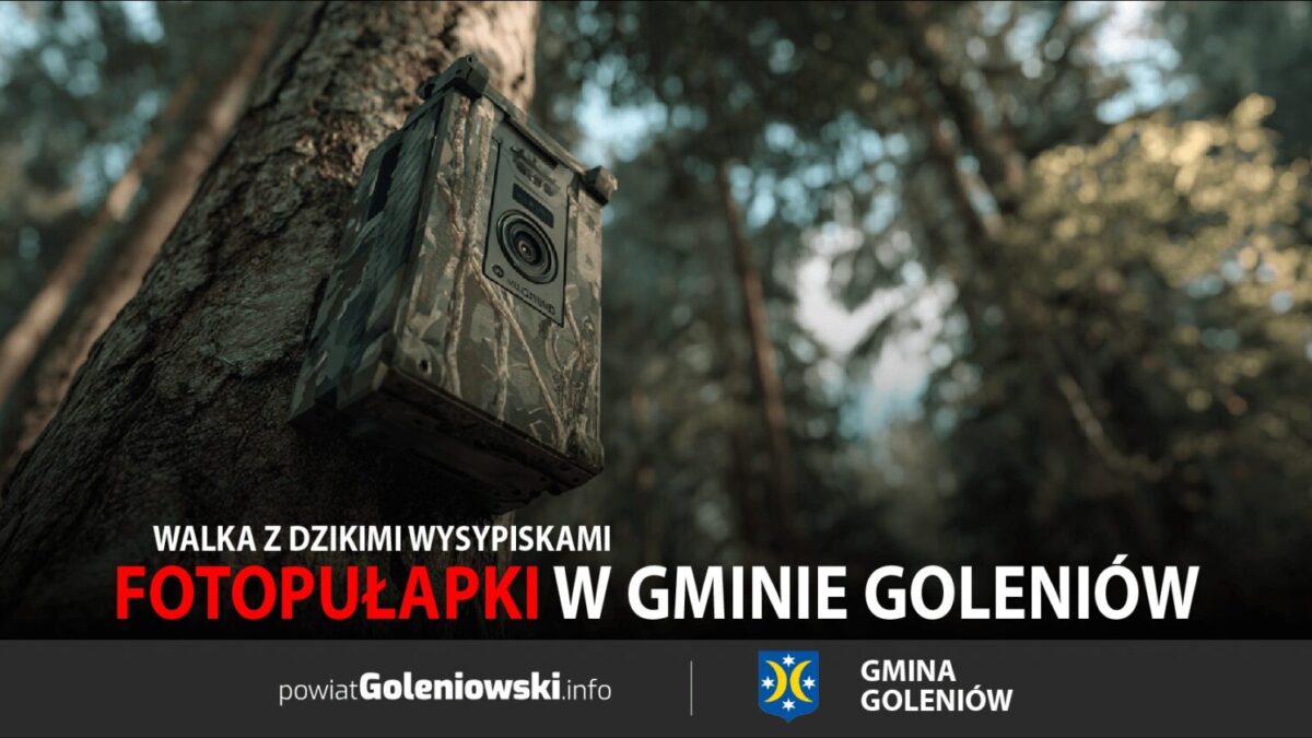 Fotopułapki w Goleniowie – walka z dzikimi wysypiskami