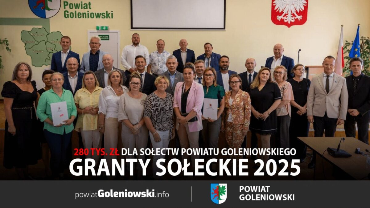 Granty Sołeckie 2025: 280 tys. zł dla powiatu goleniowskiego. Sprawdź, które sołectwa skorzystają