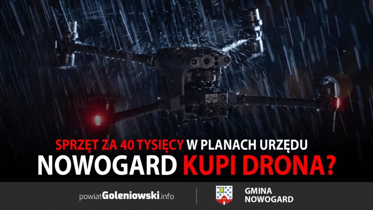Gmina Nowogard planuje zakup profesjonalnego drona termowizyjnego