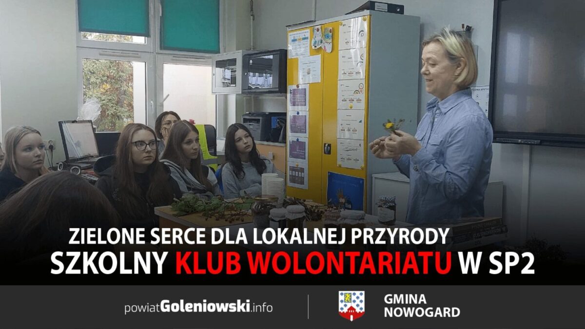 Szkolny Klub Wolontariatu w SP2 z Zielonym Sercem dla lokalnej przyrody