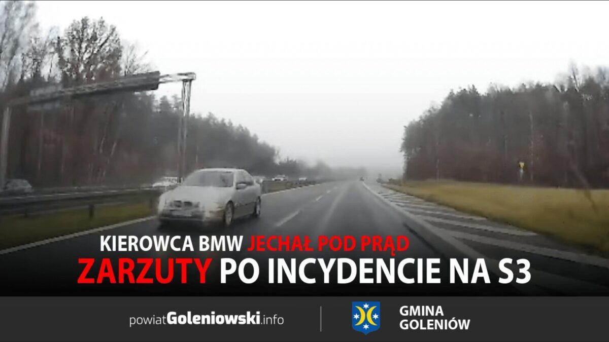 Zarzuty po&nbsp;incydencie na&nbsp;S3. Kierowca BMW jechał pod&nbsp;prąd
