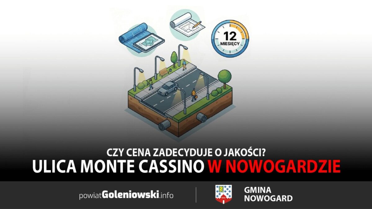 Dokumentacja dla ulicy Monte Cassino w&nbsp;Nowogardzie. Czy&nbsp;cena zadecyduje o&nbsp;jakości?
