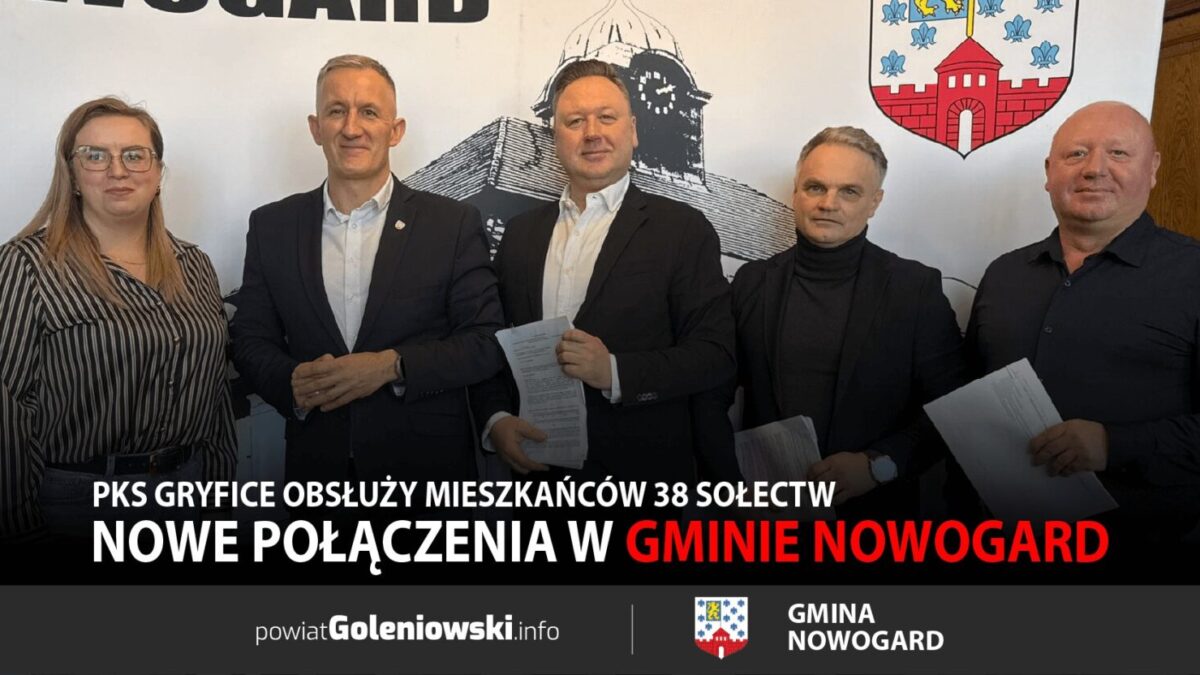 Nowe połączenia w&nbsp;Gminie Nowogard. PKS Gryfice obsłuży mieszkańców 38 sołectw