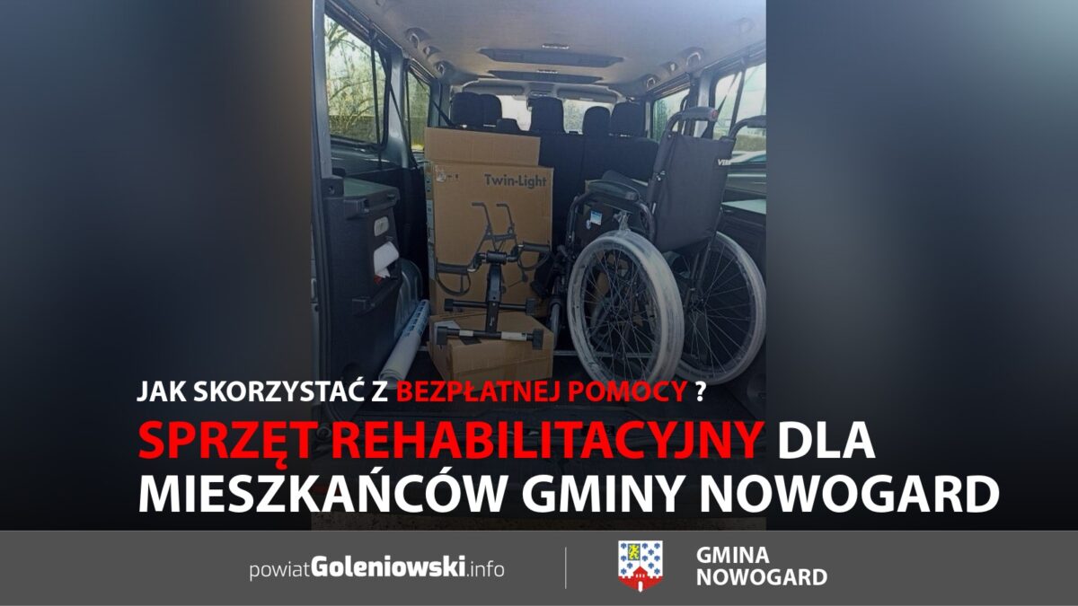 Sprzęt rehabilitacyjny dla mieszkańców gminy Nowogard. Jak skorzystać z&nbsp;bezpłatnej pomocy?