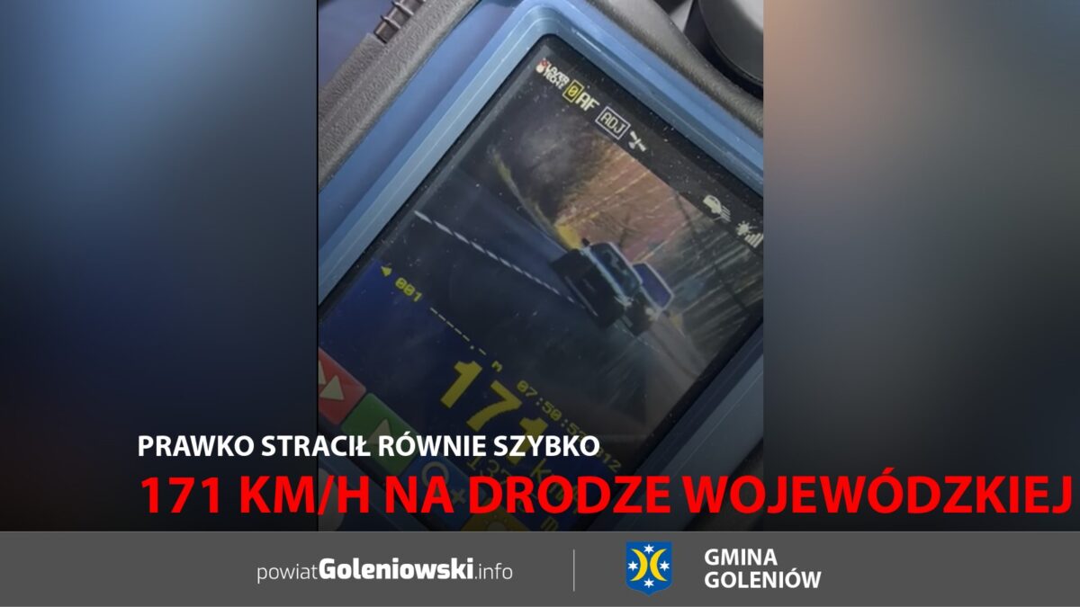 Pędził 171 km/h na&nbsp;drodze wojewódzkiej nr&nbsp;111. Prawko stracił równie szybko