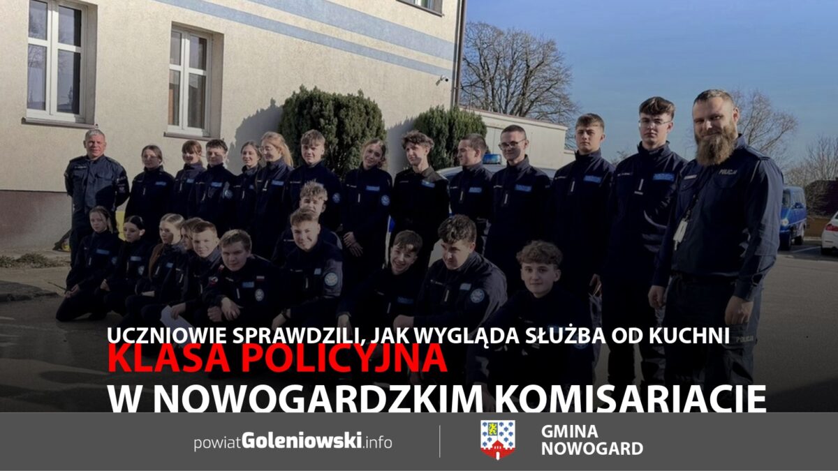Klasa policyjna w&nbsp;nowogardzkim komisariacie. Uczniowie sprawdzili, jak wygląda służba od&nbsp;kuchni