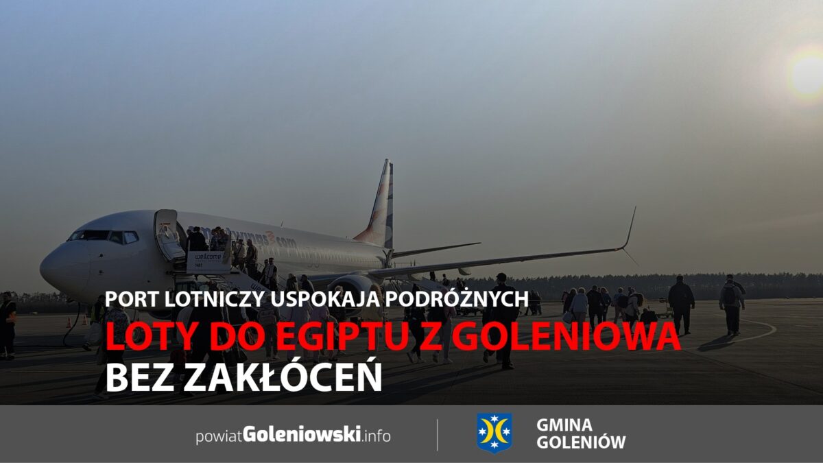 Loty do&nbsp;Egiptu z&nbsp;Goleniowa bez&nbsp;zakłóceń. Port lotniczy uspokaja podróżnych