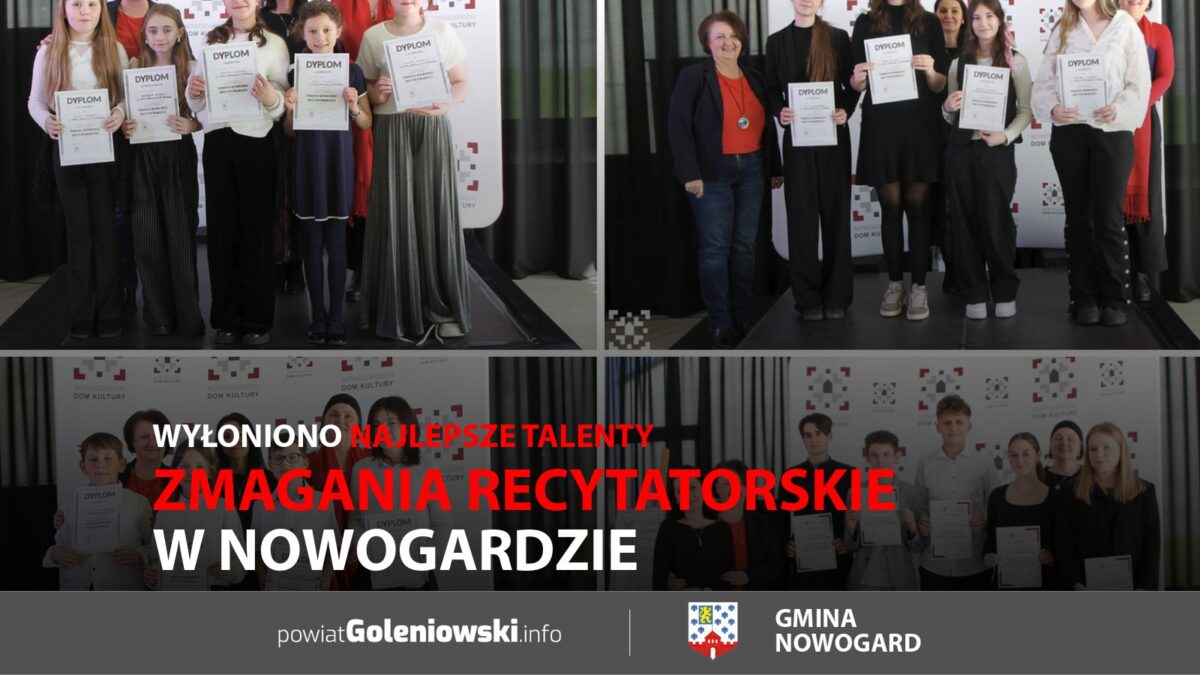 Zmagania recytatorskie w&nbsp;Nowogardzie. Wyłoniono najlepsze talenty