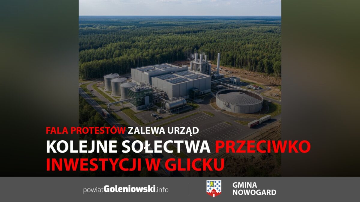 Kolejne sołectwa przeciwko inwestycji w&nbsp;Glicku. Fala protestów zalewa urząd