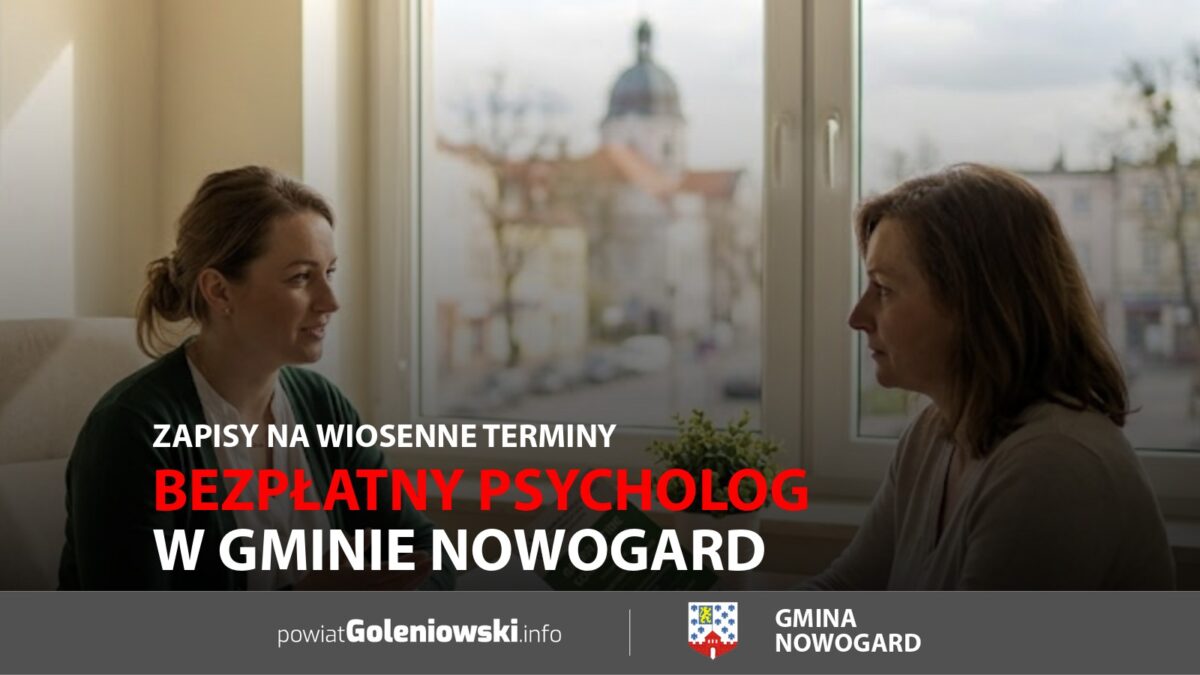 Bezpłatny psycholog w&nbsp;gminie Nowogard. Zapisy na&nbsp;wiosenne terminy