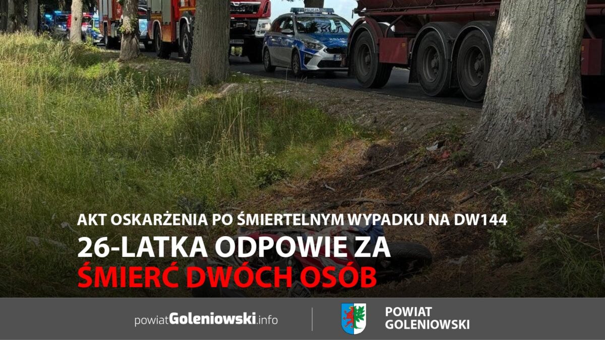 26-latka odpowie za&nbsp;śmierć dwóch osób. Akt oskarżenia po&nbsp;śmiertelnym wypadku na&nbsp;DW144