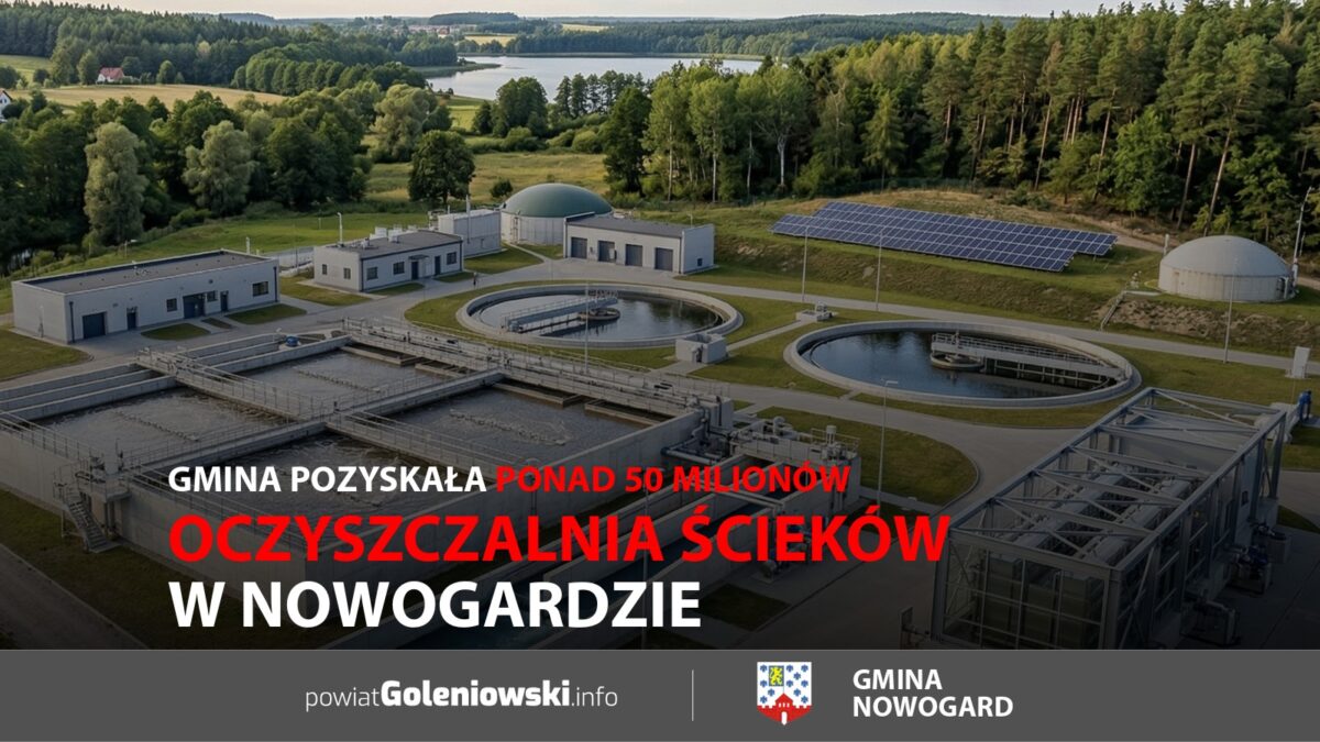 Oczyszczalnia ścieków w&nbsp;Nowogardzie. Gmina pozyskała ponad 50 milionów