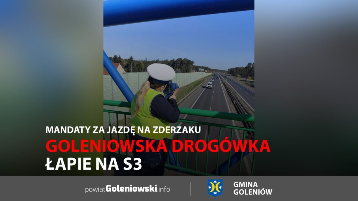 Goleniowska drogówka łapie na&nbsp;S3. Mandaty za&nbsp;jazdę na&nbsp;zderzaku
