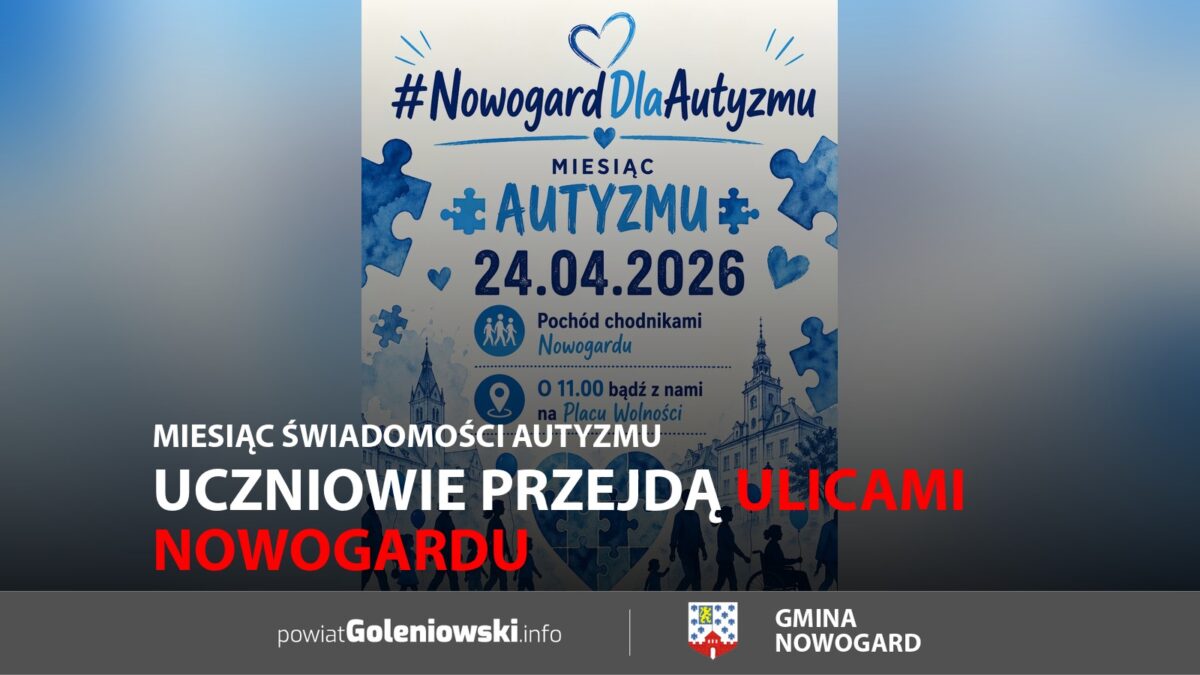 Uczniowie przejdą ulicami Nowogardu. Miesiąc świadomości autyzmu