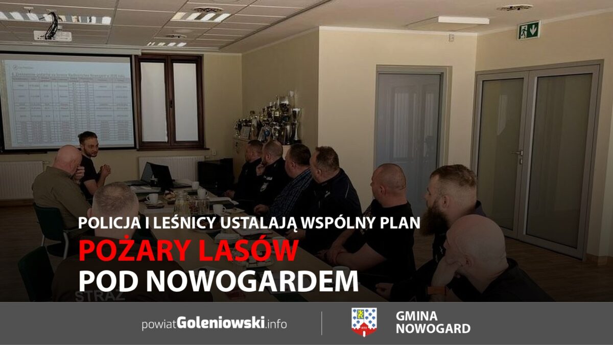 Pożary lasów pod&nbsp;Nowogardem. Policja i&nbsp;leśnicy ustalają wspólny plan