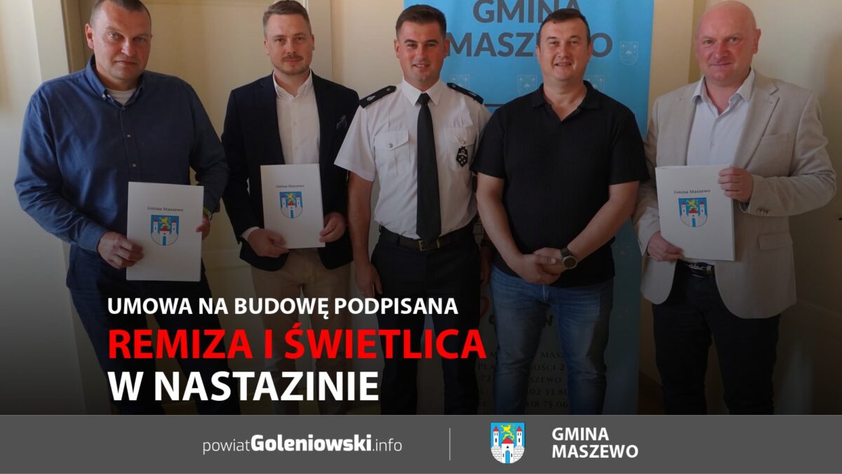 Remiza i&nbsp;świetlica w&nbsp;Nastazinie. Umowa na&nbsp;budowę podpisana